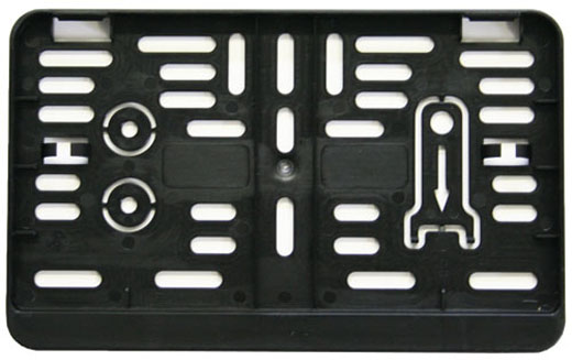 Utsch Ag Kennzeichenhalter 2er Set Kennzeichenhalter schwarz ERUT Utsch für  Standard-Kennzeichen, (2-St), für Standard-Kennzeichen 520mm x 110mm